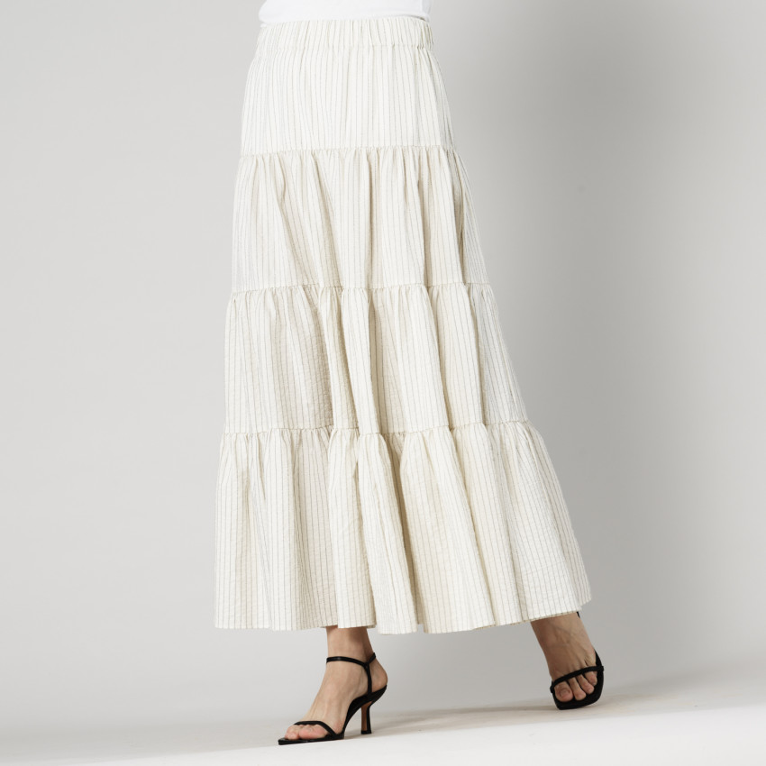 Ruffle Cotton Skirt